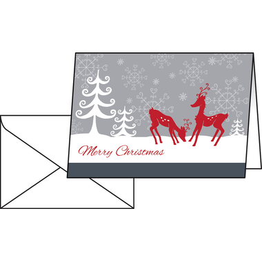 SIGEL Cartes Noël DS256 Red Deer 25 pcs.