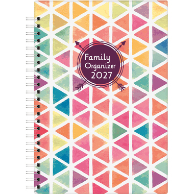 BIELLA Family Organizer Wire-O 2027 809535000027U 1W/2S farbig ML 14.5x20.5cm