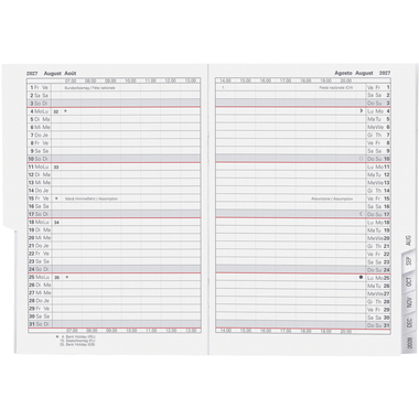 BIELLA Agenda Glasgow 2027 855310000027U 1M/2P sostituto ML 10x13.9cm
