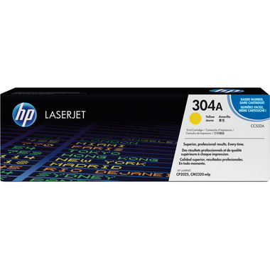 HP Toner-Modul 304A yellow CC532A Color LaserJet CP2025 2800 S.