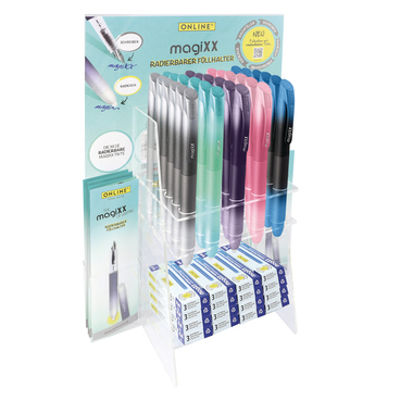 ONLINE Display Stylo plume MagiXX M 55105/3D assorté, incl. encre 46 pièces