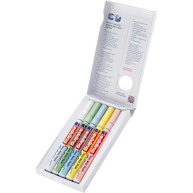 EDDING Gloss Paintmarker 751 1-2mm 751-E5-pas pastell 5 Stück