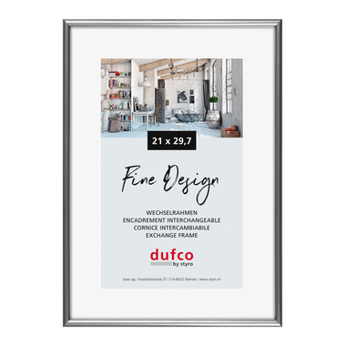 DUFCO Bilderrahmen 21x29.7cm 1400.40027 Fine Design silber