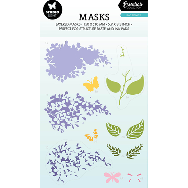 SIZZIX Maske 15x21x0.1cm MASK172 Kirschblüte