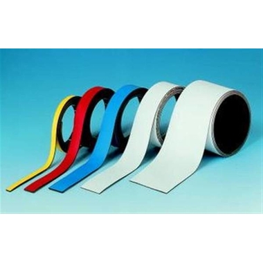 MAGNETOPLAN Magnetoflexband PVC beschicht. 17330 weiss, 10 Stck. 30mmx1m