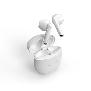 Auricolari TWS con controlli touch e basetta di ricarica