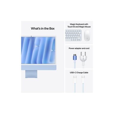 Apple iMac 24" M4 10C GPU / 256 GB / 16 GB Blau