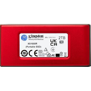 Kingston SSD externe XS1000 2000 GB, Rouge
