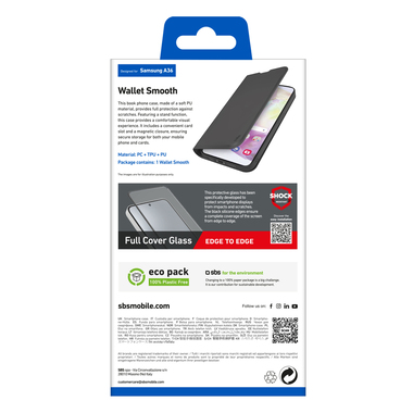 Klapphülle Schwarz für Samsung A36/A56 | SBS