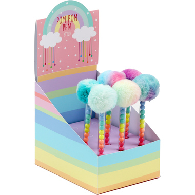 ROOST Kugelschreiber ST7254 Beads Pompom