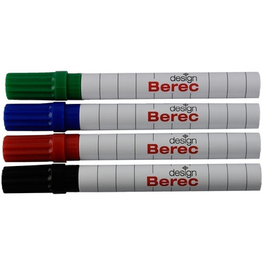 BEREC Whiteboard Marker 1-4mm 952.04.99 4er étui classique