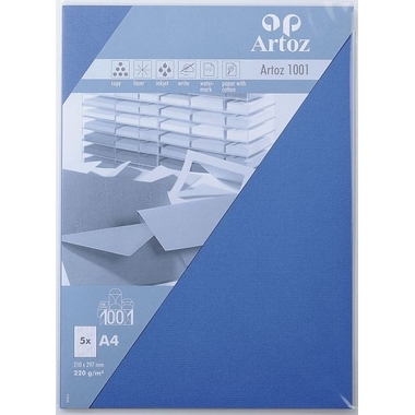 ARTOZ Cartoline 1001 A4 107696144 220g, blu royal 5 fogli