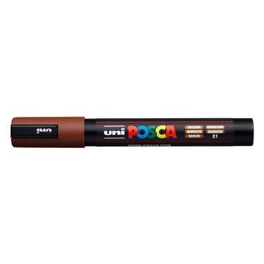 UNI-BALL Posca Marker 1,8-2,5mm PC-5M BROWN marrone