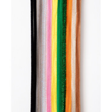 FOLIA Filo di ciniglia 8mmx50cm 779893 Safari 10 pezzi