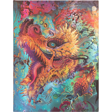 PAPERBLANKS Taccuino Humming Dragon Ultra PB8179-1 rigato, 144 S., colorato