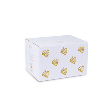 Wine shipping packaging for 6x 0.75l bottles with bottle height 360mm & Ø95mm