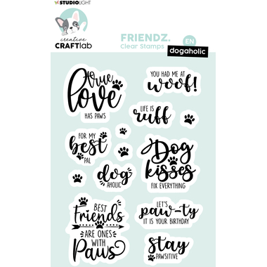 SIZZIX Klarischtstempel Friendz STAMP166 10.5x14.8x0.4cm