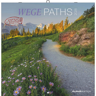 ALPHA EDITION Calendrier 2026 160325 Chemins ML 30x30cm