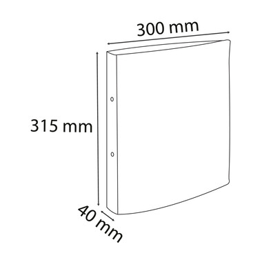 EXACOMPTA Ringbuch Aquarel 4cm 54568E 2 Ringe pastellblau A4