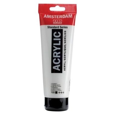 AMSTERDAM Acrylfarbe 250ml 17121050 tit.weiss 105