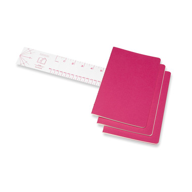 MOLESKINE Carnet carton 3x L/A5 629681 en blanc, pink, 80 pages