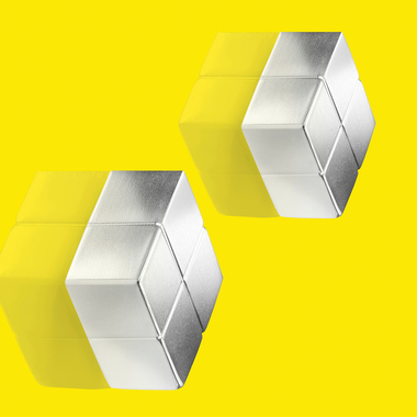 SIGEL Superdym Aimant 20x10x20mm BA704 extra stark argent, 2 pcs.