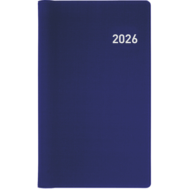 BIELLA Agenda Bruxelles Wire-O 2026 858773050026U 1S/2P blu ML 8.5x15.3cm