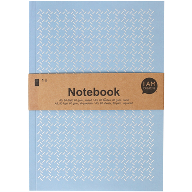 I AM CREATIVE Notizbuch A5 4005.15 blaugrau 80 Seiten