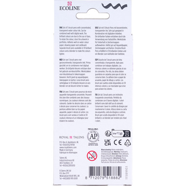 TALENS Ecoline Brush Pen Set 11509931 pastel 5 Stück