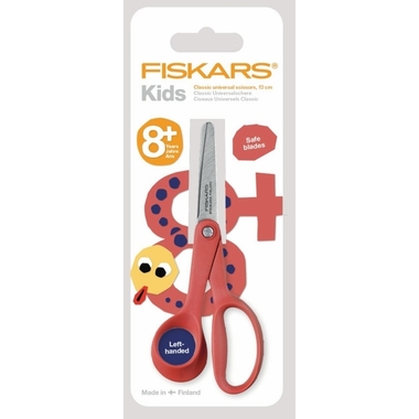 FISKARS Ciseaux Classic Enfants 13cm 1005169 rouge, gaucher
