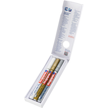 EDDING Paintmarker 780 0,8mm 780-E3-met gold/silver/white 3 Stück