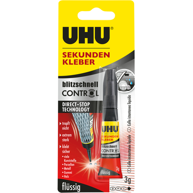UHU Adesivo istantaneo Control 33130 liquido 3g