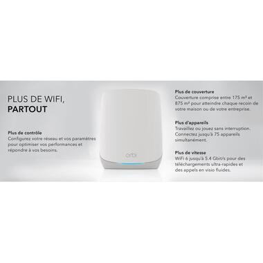 Netgear Sistema Mesh Orbi RBK763S-100EUS Set da 3