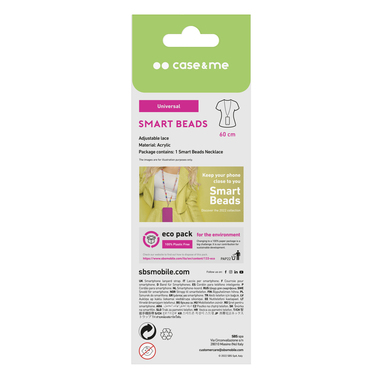 Collier de perles pour téléphones portables