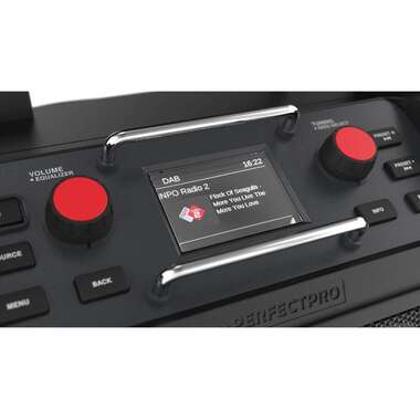 Perfectpro construction site radio ROCKPRO Black