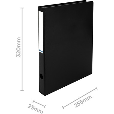 BIELLA Quaderni ad anelli Viria 3.1cm 15140302U nero 2 anelli A4