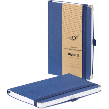 BIELLA Notizbuch Sketch 195x125mm CB0000607U dunkelblau Punkte 5mm, 192 S.