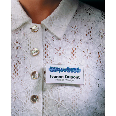 DURABLE Namensschild mit Magnet 811619 transp., PVC, 40x75mm 25 Stk.