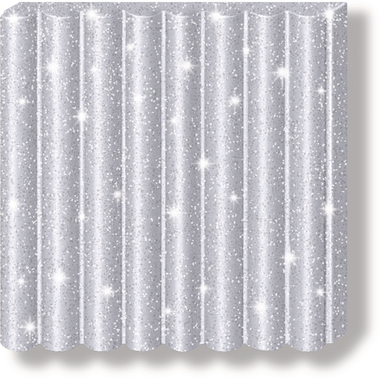 FIMO Pâte à modeler Kids 42g 8030-812 blitter silver
