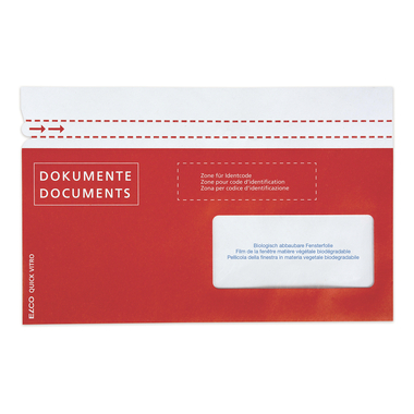 ELCO Porte-documents Quick Vitro 29123.80 C5/6 rouge f. droite 250p