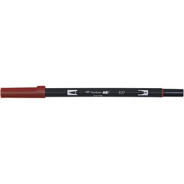 TOMBOW Dual Brush Pen ABT 837 wine red