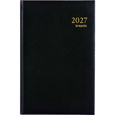 BREPOLS Agenda Saturnus 231 Lima 2027 0.231.1255 1W/2S schwarz 13x20.8cm