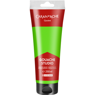 CARAN D'ACHE Couleur opaque Gouache 250ml 2331.230 jaune-vert fluo, Studio