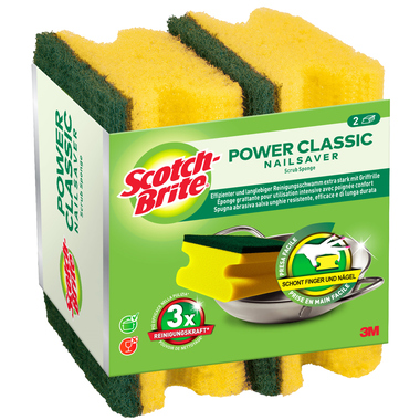 3M Classic Eponge CLNS2 jaune, 2 pièce