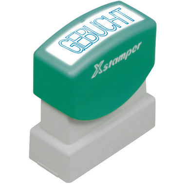 XSTAMPER Timbro Gebucht GE 11-B blu