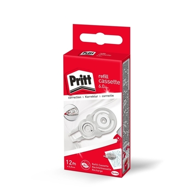 PRITT Refill Kassette 6.0mmx12m PRX6H weiss, für Korrekturroller