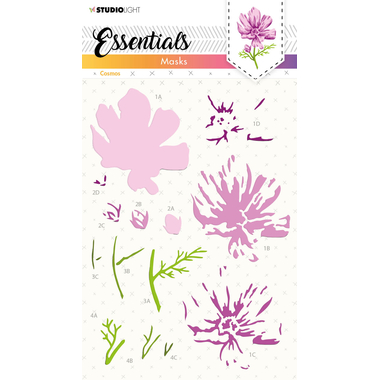 SIZZIX Maske 15x21x0.1cm MASK123 Blume