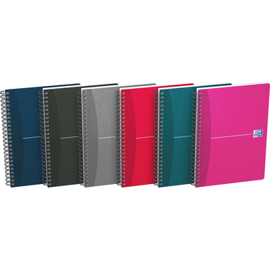 OXFORD Cahier spirale Essentials A5 100102938 ass., quadrillé 5mm 90 feuil.