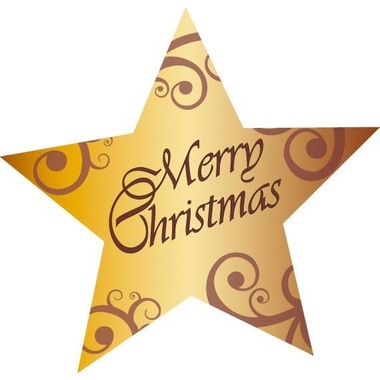 SIGEL Sticker 47x47mm CS112/W natale 200 pezzi