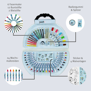 UNDERCOVER Malkoffer Stitch STLI4221 51-teilig